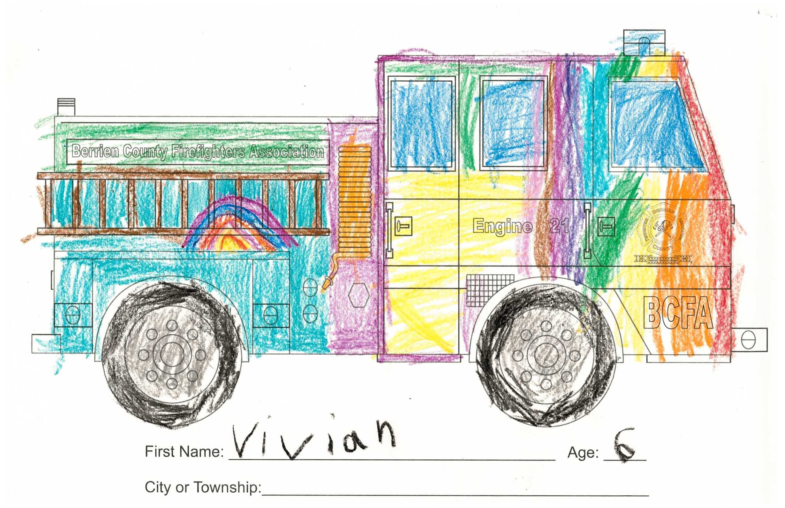 BCFA Fire Truck Coloring Contest
